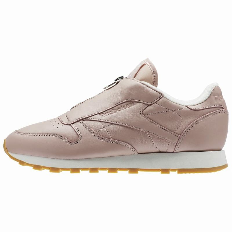 Tenisi Reebok Classic Leather Zip Dama Roz/Albi Romania IH3640KE
